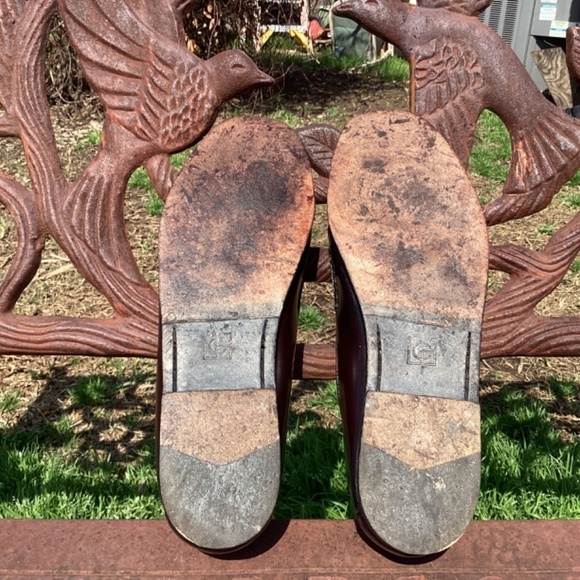 Cole Haan Mahogany Brown Leather Tassel Loafers - Picture 5 of 9